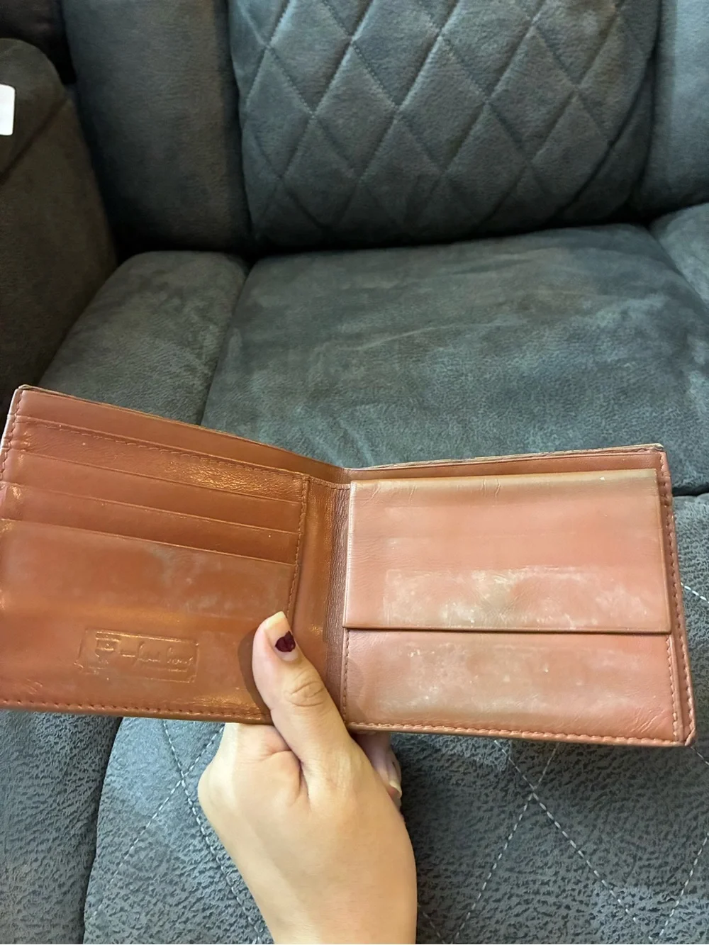 MCM Cognac Visetos Pattern Bi-Fold Card & Key Holder